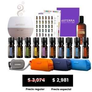 KIT BÁSICO DE BIENESTAR
10 ACEITES ESENCIALES 5ML: LAVANDA, MENTA, LIMÓN, TEA TREE, INCIENSO, ORÉGANO, ON GUARD, DEEP BLUE, DIGESTZEN, EASY AIR
+ DIFUSOR PÉTALO 2.0
+ 1 ACEITE DE COCO FRACCIONADO
+ 1 LLAVERO CON 8 VIALES
+ 3 ESTUCHES EDICIÓN LIMITADA ¡GRATIS!
¡MEMBRESÍA INCLUIDA!